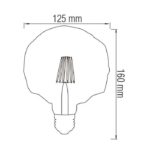 Світлодіодна лампа Filament RUSTIC CRYSTAL-6 6W E27 - Зображення 2