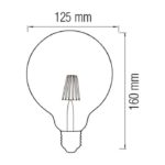 Світлодіодна лампа Filament RUSTIC MERIDIAN-6 6W E27 - Зображення 2
