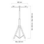 Підставка під прожектор подвійна TRIPOD DOUBLE - Зображення 2