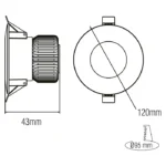 Світлодіодний світильник VANESSA-10 10W 6400K - Зображення 2