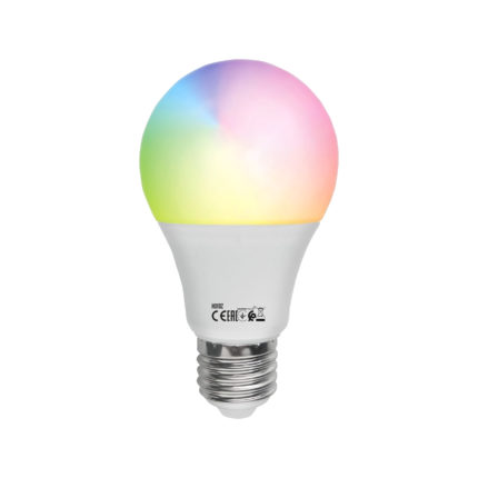 LED лампа HOROSCOPE-9 9W E27 - з можливістю керування смартфоном. Економна, довговічна, змінює кольори та режими освітлення.