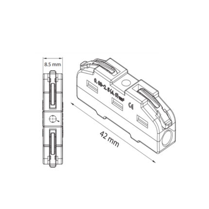 Клемник 2-х полюсний SLIM CONNECTOR-2