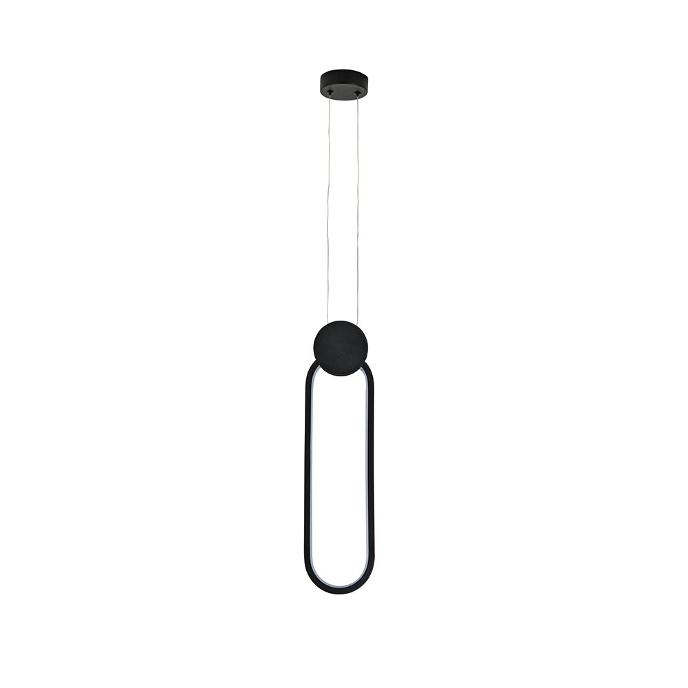 ALWAYS black1 Світлодіодна люстра ALWAYS 12W - Зображення 1